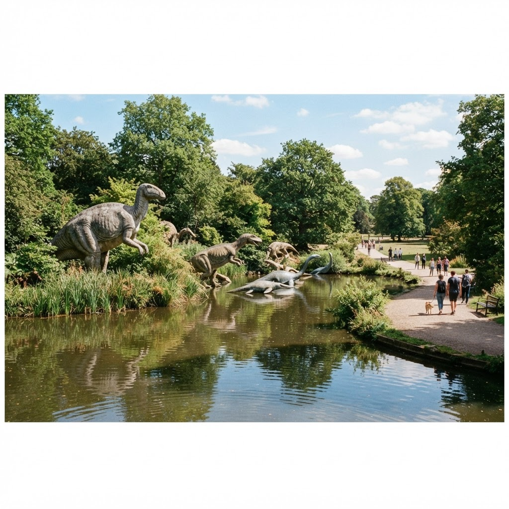 Crystal Palace Park in Crystal Palace, London