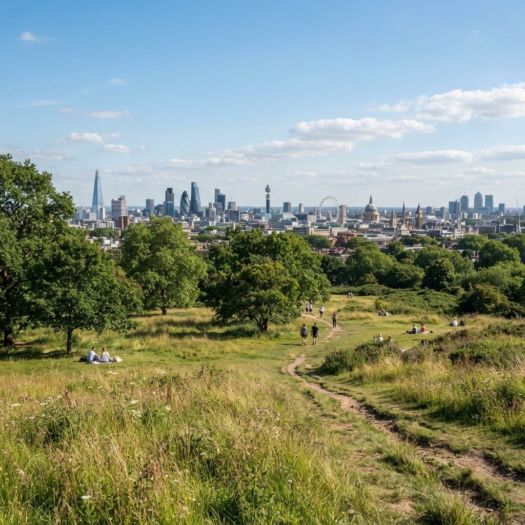 Hampstead Heath in Hampstead, London