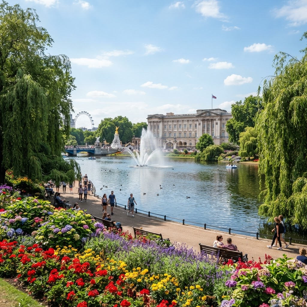 St James's Park in Westminster, London