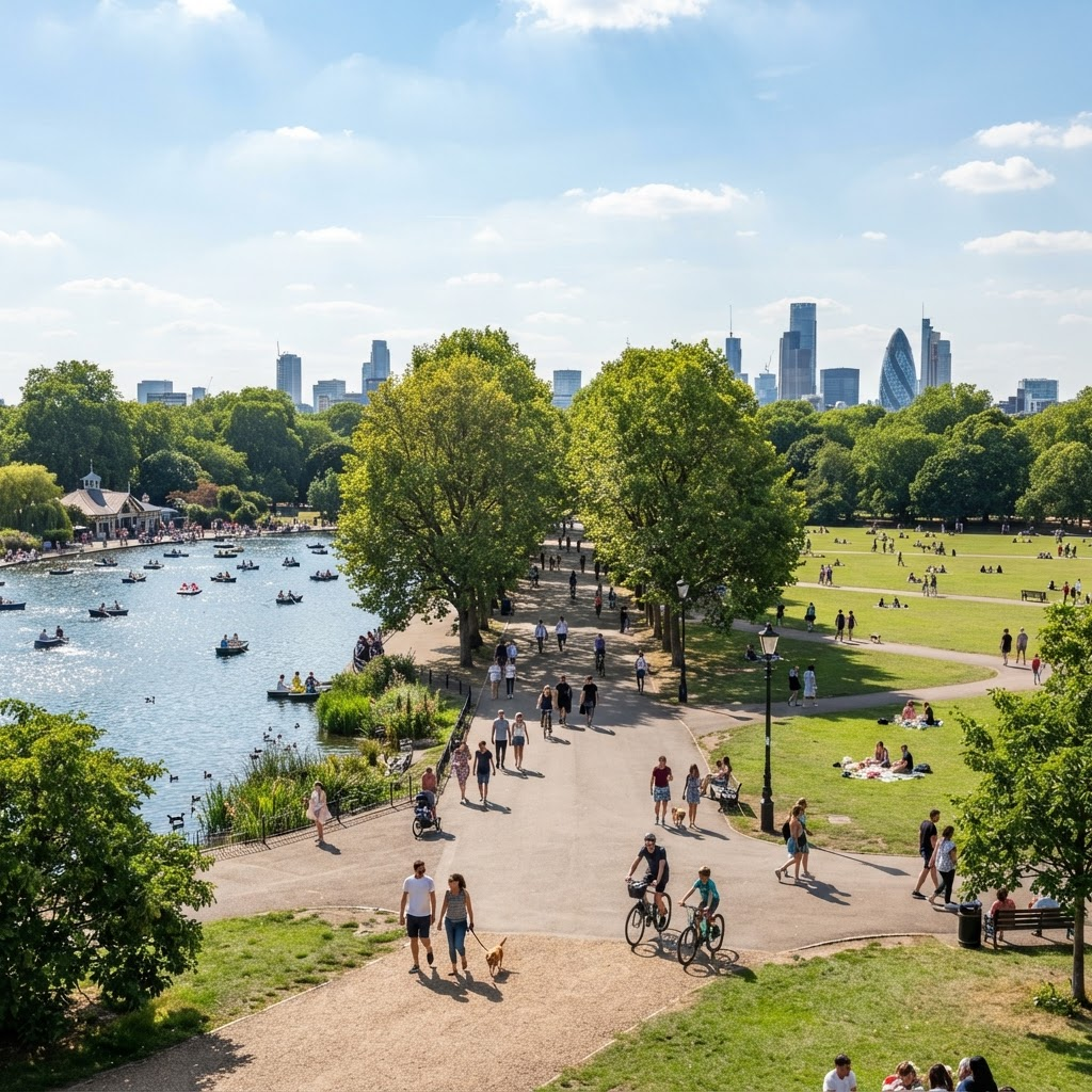 Victoria Park in Hackney, London