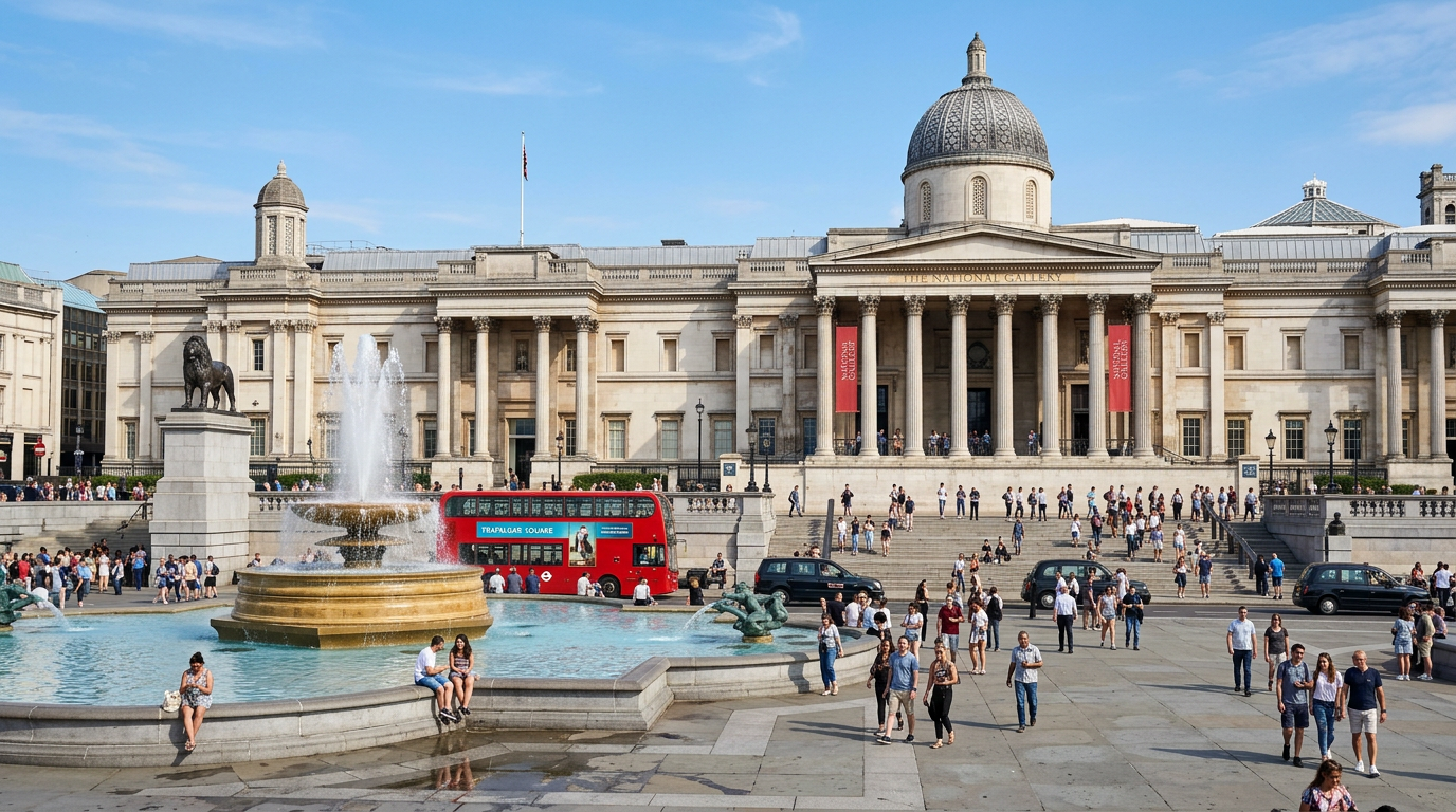 National Gallery in Trafalgar Square, London