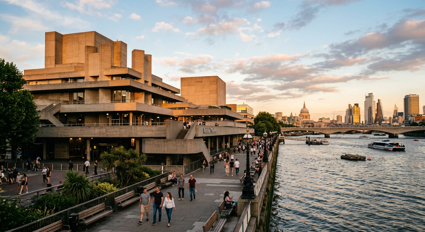 National Theatre in South Bank, London